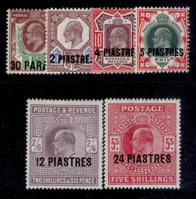 british-levant-edvii-sg29-34-1911-13-complete-set-m-mint-cat-200