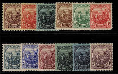barbados-gv-sg213-228-1921-24-complete-set-m-mint-cat-100