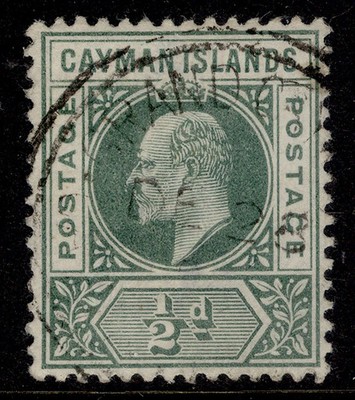cayman-islands-edvii-sg3-d-green-fine-used-cat-29