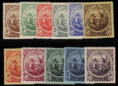 barbados-gv-sg181-191-1916-19-complete-set-m-mint-cat-160