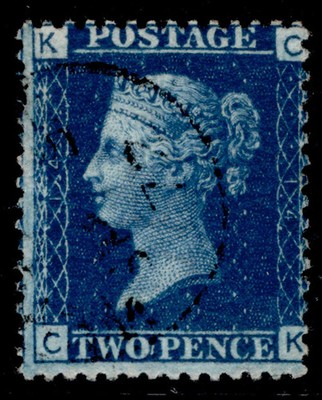gb-qv-sg47-2d-dp-blue-plate-14-very-fine-used-cat-20-cds-ck