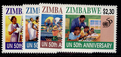 zimbabwe-qeii-sg914-917-1996-50th-annniv-of-un-set-nh-mint