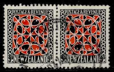 new-zealand-gvi-sg631-9d-scarlet-black-fine-used-cat-10-wmk-mult-pair