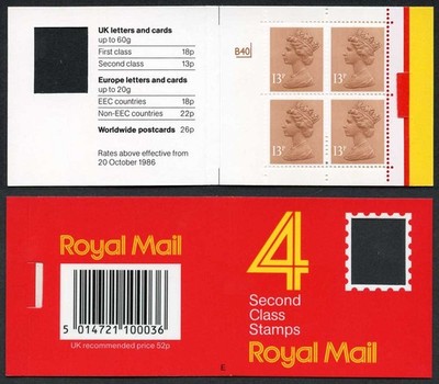 db16-1-a-1988-52p-type-1a-4x13p-cb-code-e-cyl-b40-pb75-row-1-window-booklet