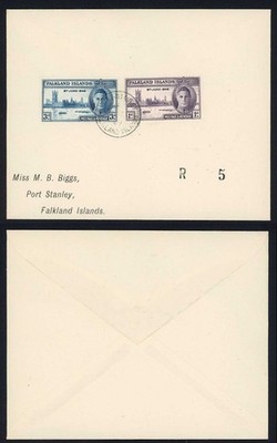 falkland-is-sg164-6-victory-set-on-cover-not-fdc