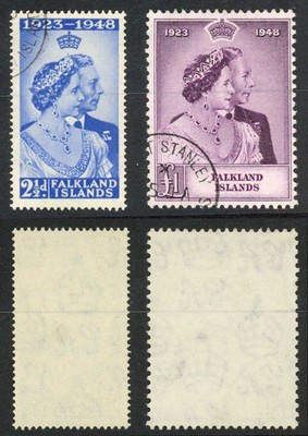 falkland-is-sg166-7-1948-silver-wedding-cds-used-cat-66-pounds