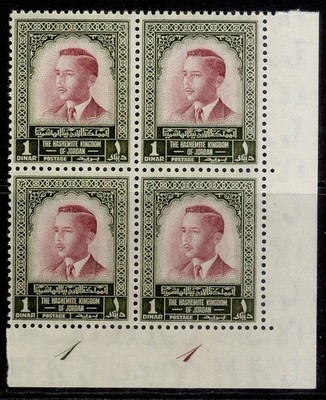 jordan-sg458-1954-1d-lake-brown-cylinder-block-x4-nh-mint-cat-240