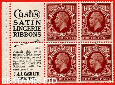 sg-441e-nb27-3-1d-red-brown-a-mounted-mint-booklet-pane-of-6-ca-b69463