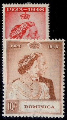 dominica-gvi-sg112-113-1949-royal-silver-wedding-set-m-mint-cat-30