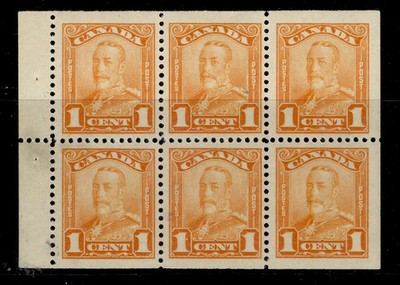 canada-gv-sg275a-1c-orange-booklet-pane-of-6-nh-mint-cat-19