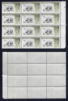 falkland-is-sg197-3d-block-of-12-u-m-mounted-in-the-margin-cat-15