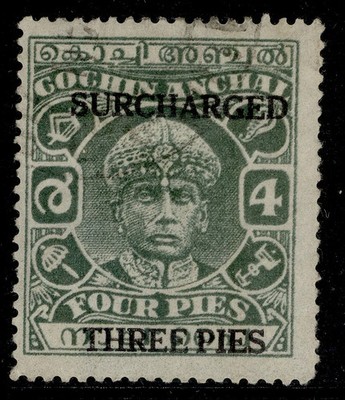 indian-states-cochin-gvi-sg79a-3p-on-4p-fine-used
