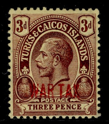 turks-caicos-islands-gv-sg145-3d-purple-yellow-nh-mint-cat-26