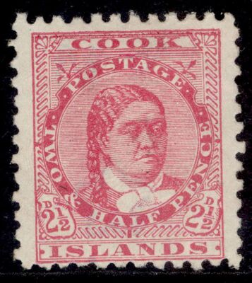 cook-islands-qv-sg16-2d-pale-rose-m-mint-cat-55