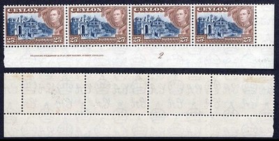 ceylon-sg392a-25c-wmk-upright-m-m-plate-strip-cat-18-pounds