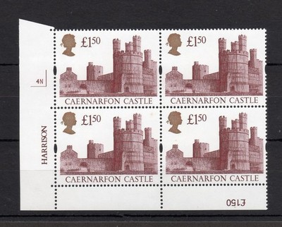 1-50-castles-unmounted-mint-plate-4n-block-cat-32
