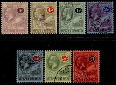 antigua-gv-sg55-61-1921-29-complete-set-fine-used-cat-500