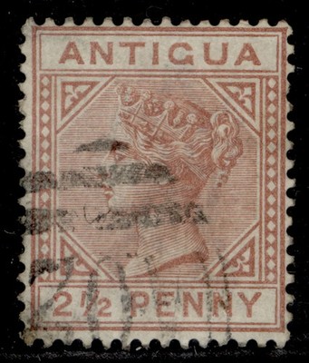 antigua-qv-sg22-2d-red-brown-fine-used-cat-55