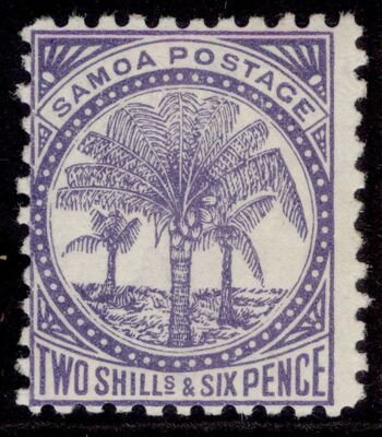 samoa-qv-sg64-2s-6d-purple-lh-mint-cat-55