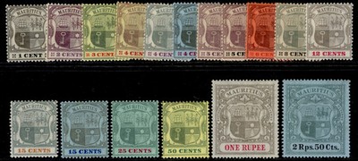 mauritius-edvii-sg138-154-1900-05-short-set-m-mint-cat-300