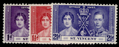 st-vincent-gvi-sg146-148-1937-coronation-set-lh-mint