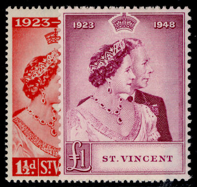 st-vincent-gvi-sg162-163-1949-royal-silver-wedding-set-nh-mint-cat-28