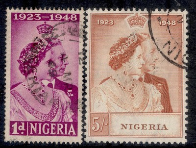 nigeria-gvi-sg62-63-1948-royal-silver-wedding-set-fine-used-cat-35