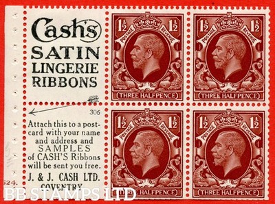 sg-441e-nb27-2-1d-red-brown-a-mounted-mint-cylinder-booklet-pane-o-b92666