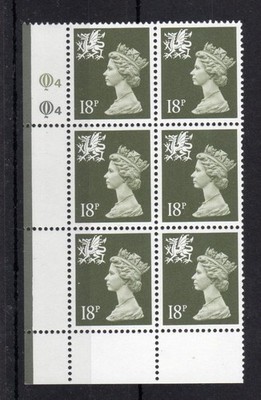18p-wales-regional-unmounted-mint-plate-4-4-block-imperf-at-base-cat-30