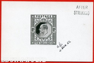 sg-265-variety-1901-10-die-proof-in-black-on-glazed-card-endorsed-af-b93556