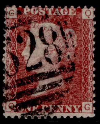 gb-qv-sg44-1d-lake-red-plate-151-fine-used-qg