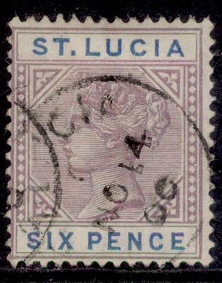 st-lucia-qv-sg41-6d-dull-mauve-blue-very-fine-used-cat-30-cds
