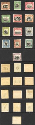 north-borneo-sg158-76-1909-set-of-13-fresh-m-m-white-gum-cat-425-pounds