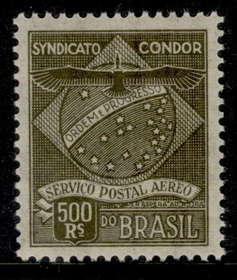 brazil-condor-1927-500r-olive-scott-1cl1-nh-mint-cat-8-25