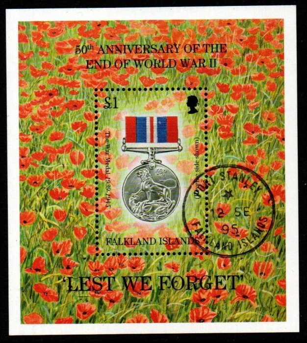 falkland-islands-sgms741-1995-50th-anniv-of-end-of-second-world-war-fine-used