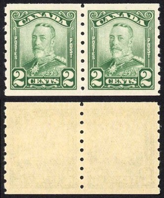 canada-sg287-2c-green-coil-pair-imperf-x-perf-8-very-fine-u-m-mnh-unitrade-ca