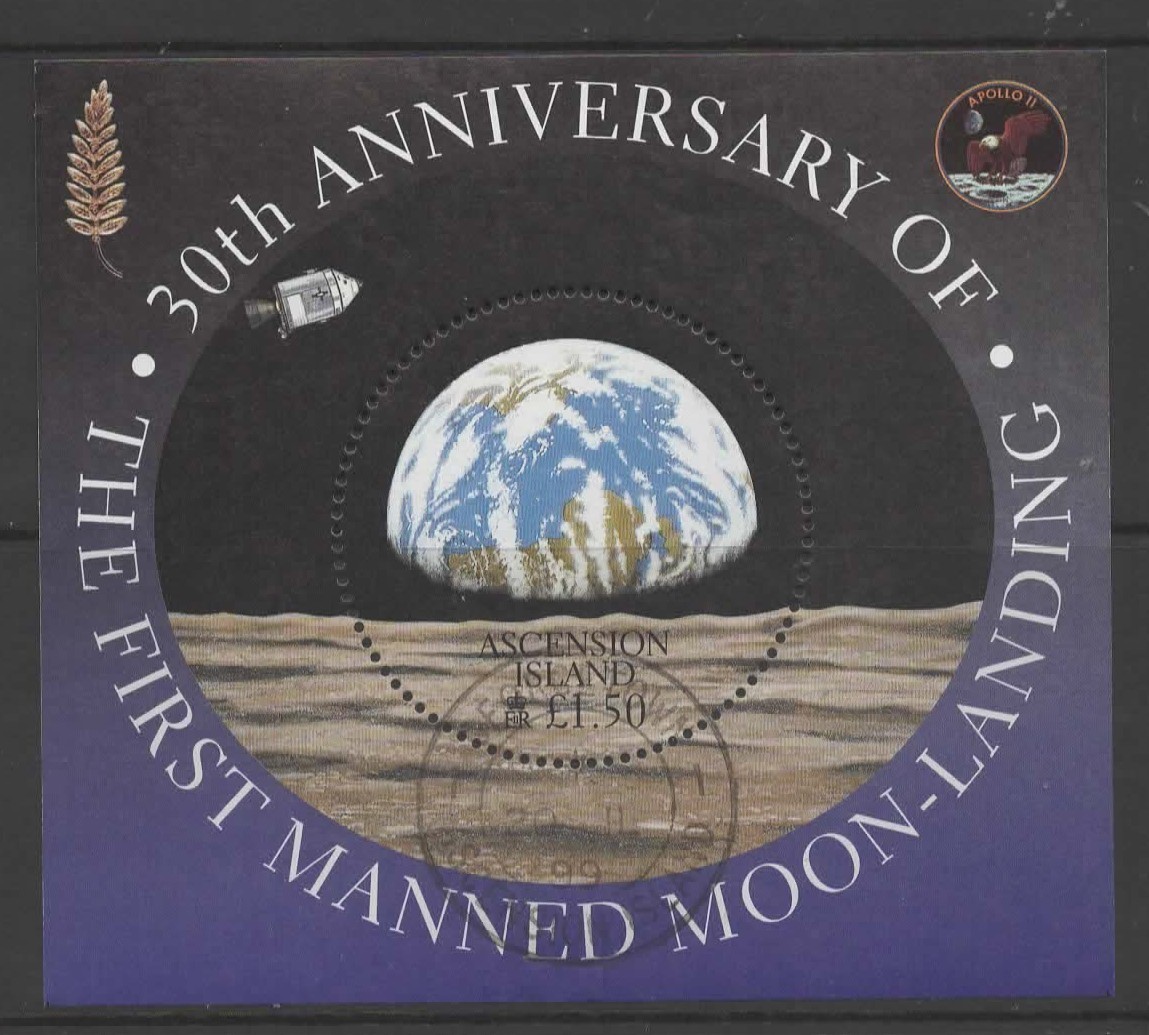 ascension-sgms780-1999-anniversary-of-the-manned-moon-landing-used