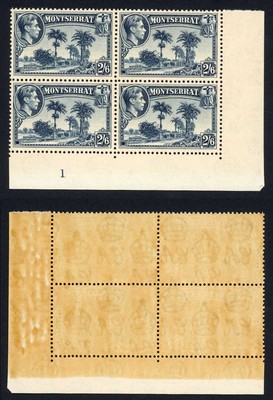 montserrat-sg109-2-6-slate-blue-perf-13-u-m-toned-plate-block-cat-180-pounds