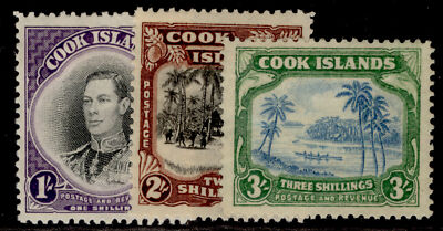 cook-islands-gvi-sg127-129-complete-set-m-mint-cat-85