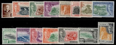 dominica-gvi-sg120-134-1951-complete-set-lh-mint-cat-55