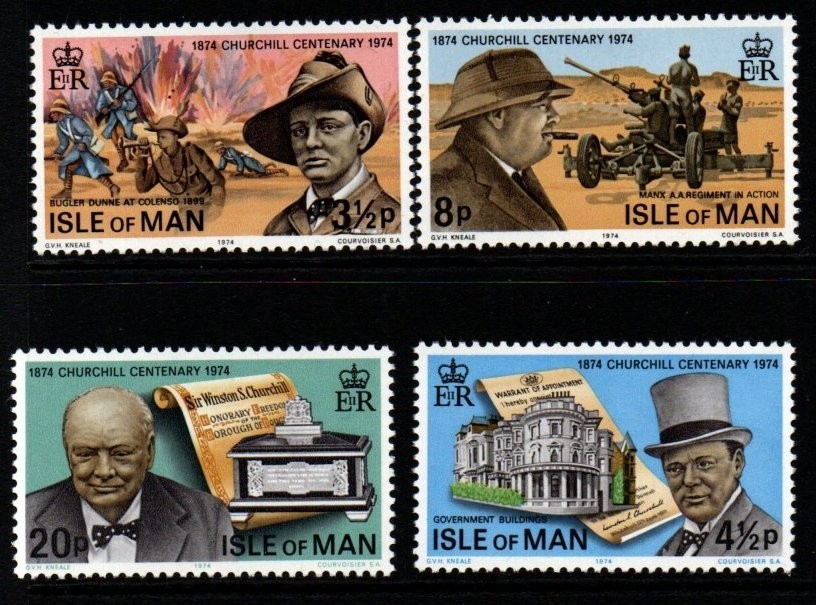 isle-of-man-sg54-7-1974-birth-centenary-of-sir-winston-churchill-mnh