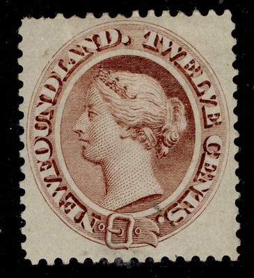 canada-newfoundland-qv-sg33-12c-chestnut-m-mint-cat-70