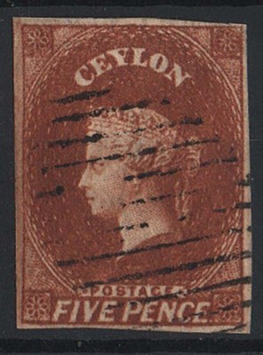 ceylon-1857-5d-chestnut-vfu-imperf-4-good-margins-sg5-c170