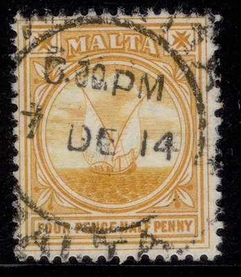 malta-edvii-sg58-d-orange-fine-used