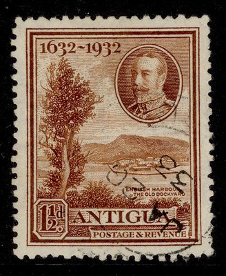 antigua-gv-sg83-1d-brown-fine-used-cds