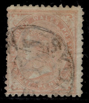 australia-new-south-wales-qv-sg191-1d-pale-red-fine-used-cat-40-wmk-type-w29
