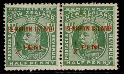 penrhyn-island-gv-sg19cb-d-no-stop-after-peni-in-pair-lh-mint-cat-60