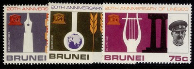 brunei-qeii-sg144-146-1966-unesco-set-nh-mint