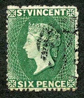 st-vincent-sg19c-6d-dull-blue-green-wmk-star-upright-not-cat-pounds