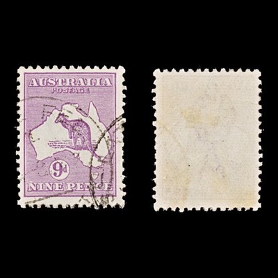 9632-australia-sg39-9d-violet-1916-sc-50a-mi46xii-used-c11